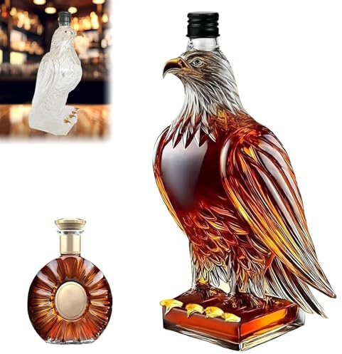 Hemoravoma Für Jack Daniels Adler Flasche Eagle Whiskey Dekanter, Transparente Glas-Tiersta