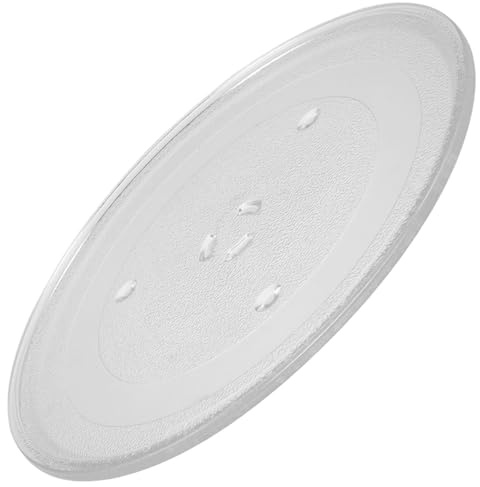 COLLBATH Microwave Glass Turntable Plate Heat-Resistant Thick Transparent Replacement Tray Compatible with Samsung Microwave Oven Easy-Clean Oven Dish for Precise Cooking