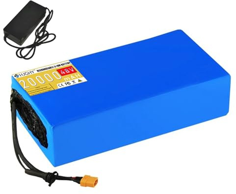 HJGHY Xt60,48V 20Ah, Batterie Lithium-ION 48 V 20 Ah 30 Ah 40 Ah avec Chargeur et Carte de Protection BMS pour Moteur 500 W 1500 W 2000 W