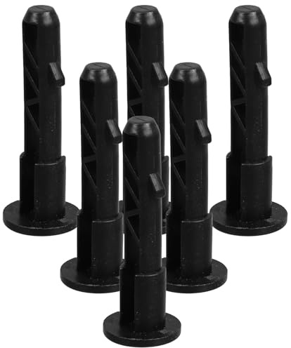 LALADEFIEE Plastic Wheelie Lid Hinge Pins 6Pcs Trash Can Lid Lock Latch Bin Cover Plug for Outdoor Sanitation Bins 120L Capacity