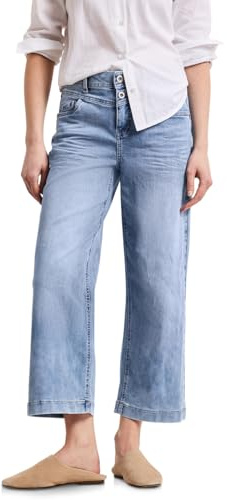 Street One Damen High Waist Wide Leg Jeans im Loose Fit 3818361