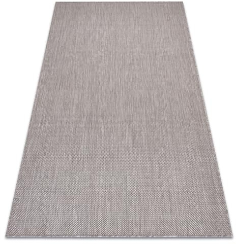 rugsx Teppich SION Sisal Optik, flachgewebt, strapazierfähig & pflegeleicht, Indoor & Outdoor, Wohnzimmer, Schlafzimmer, Balkon, Terrasse - beige 200x290 cm