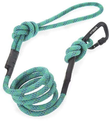 Embark Sierra Dog Lead with Mountain Climbing Rope and Carabiner. Unmatched Strength & Durability, 6ft, Colourful, and Sturdy Nylon Dog Leads for Small, Medium, Large Breed Dogs. Heavy Duty Dog Leash