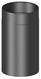 Ofenrohr / Kaminrohr / Rauchrohr, 330mm Länge und 150mm Innendurchmesser, schwarz