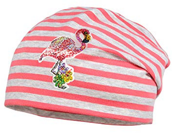maximo Baby-Mädchen Jerseymütze Mütze, Mehrfarbig (silbermeliert/begonie 243), (Herstellergröße: 49)