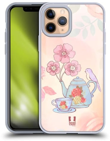 Head Case Designs Tee & Blumen Lieblicher Frühling Gelhülle [Militärischer Schutzgrad] Kompatibel Mit Apple iPhone 11 Pro Und Kompatibel Mit MagSafe