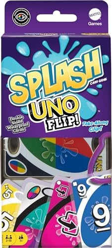 Mattel Games GXD74 - UNO Flip Splash Kartenspiel für Kinder ab 7 Jahren