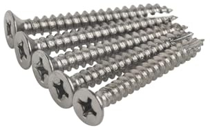 Hinge Outlet Wood Screws, Heavy-Duty Screws for Doors, Cabinets, Furniture & DIY Projects (Satin Nickel, 9 x 1.5 Inch - 24 Pack)