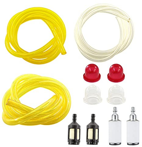 MCHNIC Fuel Line Hose Pipe & Fuel Filter Primer Bulb Kit for McCulloch Trim Mac TM 210 240 241 250 251 251LS 251SST 280 281 323S, Cabrio 433 433L 433B, Pro Mac 320X 2500CXL Trimmer Brush Cutter