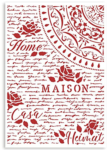 Stencil G cm 21x29,7 - Casa Granada Home, Maison