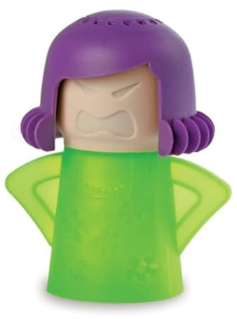 HORNO Angry Mama Microwave Oven Steam Cleaner and Disinfects With Vinegar and Water for Kitchens (Green)