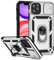 Hitaoyou iPhone 11 Pro Max Case, iPhone 11 Pro Max with Camera Cover & Kickstand Military Grade Shockproof Heavy Duty Protective with Magnetic Car Mount Holder for iPhone 11 pro max Silver