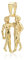 NKlaus Kettenanhänger Zwillinge Sternzeichen 333 Gelb Gold klein 16,8mm Zodiak Horoskop 8664