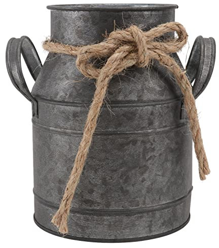 YARNOW 1 STK Vintage Blumenvase Kanne Vintage Vase Metall Metalleimer Bauern Mini-pflanzgef?? Decoration Ornaments Dekorative Blumen Untere Halterung Französisch