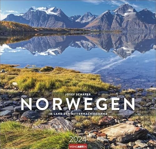 Norwegen - Im Land der Mitternachtssonne - Kalender 2024 - Weingarten-Verlag - Fotokalender - Wandkalender mit fantastischen Landschaftsfotos - 48 cm x 46 cm
