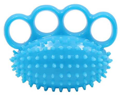 NUZAMAS Handübungsball, Fingertrainer, Krafttrainer, Übungen zum Stressabbau, Bälle für Erwachsene und Kinder, Handballen- und Finger-Rehabilitationstherapie, Blau