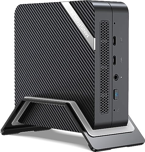 MINIS FORUM UM773 Lite Mini PC AMD Ryzen 7 7735HS bis zu 4, 75 GHz AMD Radeon Graphics Mini-Computer, 2 x HDMI, 1 x USB4, 1 x USB C, 4 x USB 3. 2, WiFi 6, BT5. 2, Kein RAM/SSD