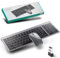 Ensembles Clavier et Souris sans Fil 2.4Ghz & Bluetooth,Clavier Souris sans Fil Rechargeable,Souris Silencieuse,Clavier Ultra-Fin avec Pavé Numérique,pour Ordinateur/PC/Laptop/Windows/Mac,QWERTY