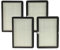 vhbw 4x filtro antiparticolato sostituisce Rowenta XD6520F0 per depuratore d'aria, ventilatore