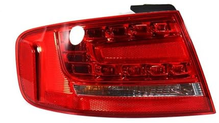 JIABAOCA Maßgeschneidert Rücklicht Anhänger Beleuchtung Für Audi A4 B8 2008-2012,Rückleuchten Montage,Heckleuchte Komplettsets,Hinten Stop Indicator Light Zubehör,B/Outer Left