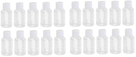 Beaupretty 20pcs Plastic Empty Bottles Lids Bulk Squeeze Bottles for Travel Refillable Containers for Shampoo Lotion Creams