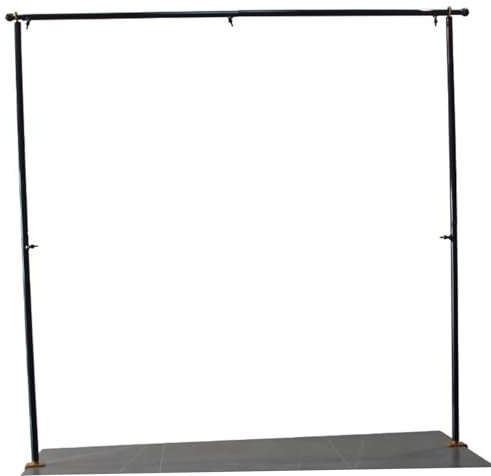 Verstellbarer Tischbogen mit Klemmen, 99 cm hoch, Eisen, 119 cm lang, ideal für Geburtstag, Hochzeit, Party, Dekoration, Schwarz