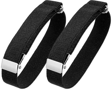 oruola 1 Pair Sleeve Garters,Elastic Adjustable Armbands Arm Shirt Sleeve Holders,Arm Elastic Band for Sleeve,Black Arm Bands,Anti-Slip Shirt Sleeve Garters for Men,Expandable Shirt Armbands for Men