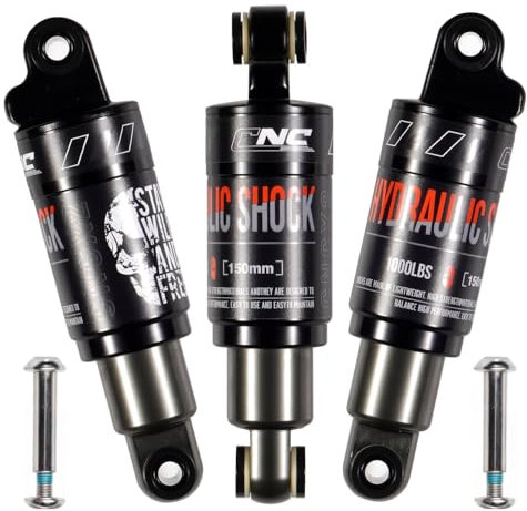 CNCLOL Fahrrad Stoßdämpfer Hinten, Fahrrad dämpfer 120mm/125mm/150mm/165mm/185mm/190mm/200mm für Mountainbike/Mtb/Mtn/ebike/Elektroroller/Dirtbike Hydraulische Shock Absorber.