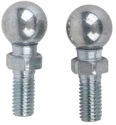 M8 Eisenbolzen mit Kugelspitze, Gasdruckfedern, Stärker und Rostfrei für Motorhaube, 2 Stück, Schnelle und Einfache Befestigung für Heimwerker