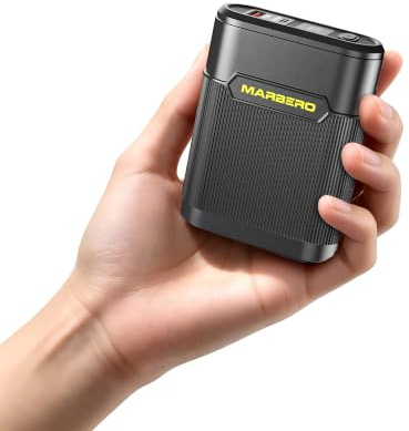 MARBERO 10000mAh Powerbank PD 18W USB-C für Outdoor & Reisen | Ultra-kompakter Akku mit LED-Anzeige & Schnelladung.ideal für Notfalle & Reisen. Kompatibel mit iPhone 12-17