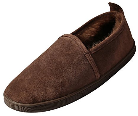 Lammfell Hausschuhe - Hubert Fellschuhe Lederschuhe Damen Herren Schuhe Größe EUR 42, Farbe Braun