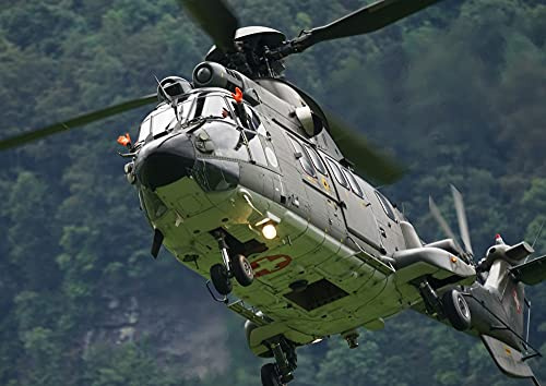 hansepuzzle 45694 - Hubchrauber Puzzle 260 Teile - Fortbewegung-Puzzle mit hochwertiger Aufbewahrung: Kartonbox und wiederverschließbarem Beutel - Puzzle-Maße: 41 x 28,7 cm
