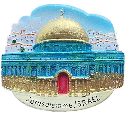 3D-Kühlschrankmagnet, Jerusalem, Israel, Heim- und Küchendekoration, Jerusalem, Israel, Souvenir, Geschenk