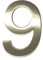 ASC Brushed Stainless Steel House Numbers Stick on 3M Adhesive 10cm Tall - 1 to 9999#(None)~(None)~9