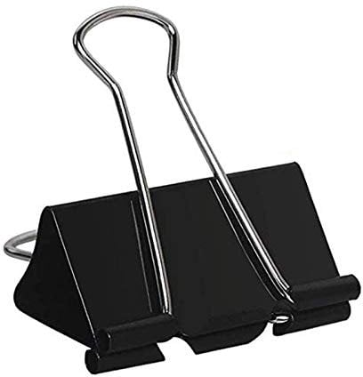 Extra große Binder-Clips, 5,1 cm, Jumbo-Binder-Clips, 24 Stück, große Metall-Papierklemmen, schwarz (5,1 cm)