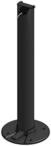 DISTRI-CONCEPT Black Edition Borne Totem Distributeur de gel hydroalcoolique sans contact à pédale