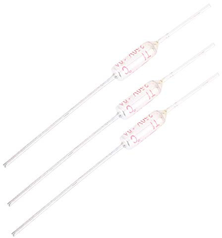 Fusible térmico de 10 piezas, fusible térmico carcasa metálica 250VAC 10A fusible ignífugo utilizado para proteger el circuito fusible distribuidor térmico(77)