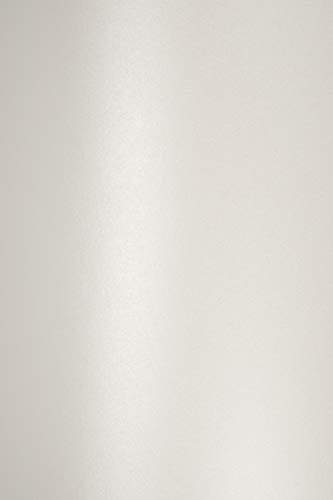 Netuno 50 hojas de papel nacarado color blanco A5 148 x 210 mm 120 g Majestic Marble White perlado en ambas caras brillo para invitaciones bodas tarjetas origami vales folleto manualidades Navidad