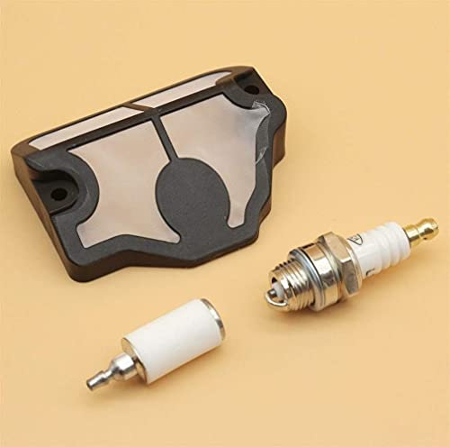 MQEIANG Air Filter Gas Fuel Filter Spark Plug Service Kit for Husqvarna Chainsaw 36 41 136 Le 137 137e 141 141le 142 142e