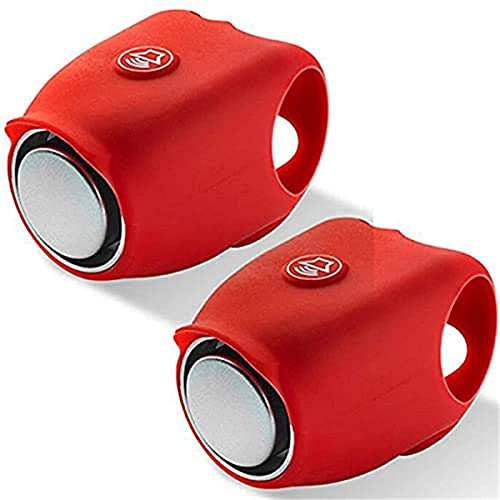 Nalakey Fahrrad elektrische Hupe - Aus Silikon inklusive eingebauten Knopfzellen,120db Wasserdicht Unsichtbar Fahrradhorn Zubehör Für Mountainbike Super Bike Horn (b6)