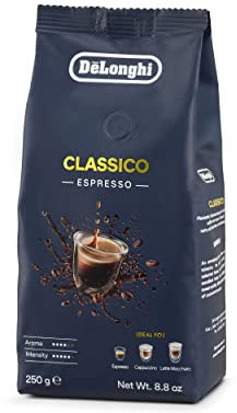 De'Longhi Classico Espresso, 50% Arabic Bean & Sturdy 50% DLSC600, 250g Pack