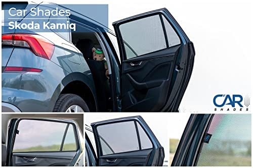 Car Shades Passgenaue Sonnenschutzblenden | kompatibel mit Skoda Kamiq 2019- (2-teilig)