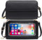 HNOOM Sac Téléphone Portable Femme Portefeuille RFID Blocage Sacs Bandoulière Femme Pochette Telephone Portable à Écran Tactile Petit Sac à Bandoulière pour Téléphone avec Bandoulière Noir L