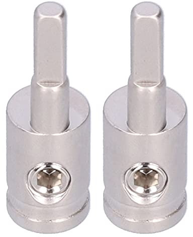 2 Stück 4 Gauge zu 6 Gauge Kabelreduzierer, Kupfer vernickelt Car Audio Amp Input Reducer Adapter für Lautsprecherkabel Kabelanschlussstecker