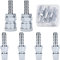 oumuik 6 pcs Propane/Lpg/Butane/Gas Quick Release, Male Female 8mm Connector Caravan Trachea Copper