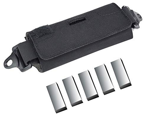 DONGKER Helmet Weight Bag,Tactical Helmet Pouch Accessory Balancing Bag Pack with 5 Counter Weight Accessory Pouch
