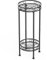 Mutool 2 Tier Tall Plant Stand, Metal Plant Stands Indoor 70x30cm, Flower Stand Flower Pot Display Stand for Garden Patio, Black