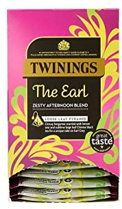 Twinings The Earl Whole Leaf Pyramid Tea Pyramid 15 Envelope Teabags