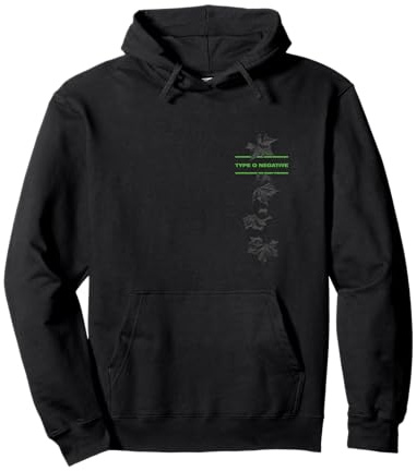 Type O Negative Leaves Double Sided Black Pullover Hoodie