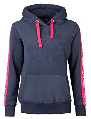 Rydale Ladies Horse Head Hoodie Women's 100% Cotton Hoody Overhead Embroidered Hooded Jumper 2 Colours